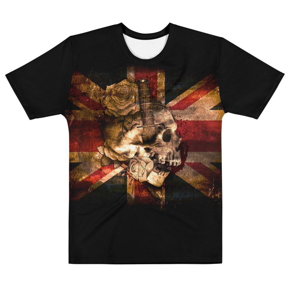 'Skull Flag' All Over Print T-shirt - Anarchy Audioworx
